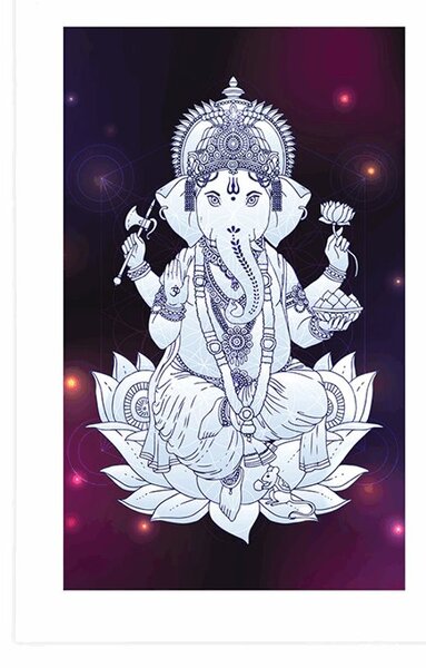 Poster cu passepartout Ganesha budhistic