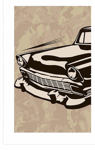 Poster cu passepartout veteran retro