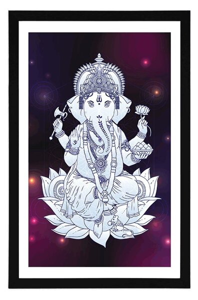 Poster cu passepartout Ganesha budhistic