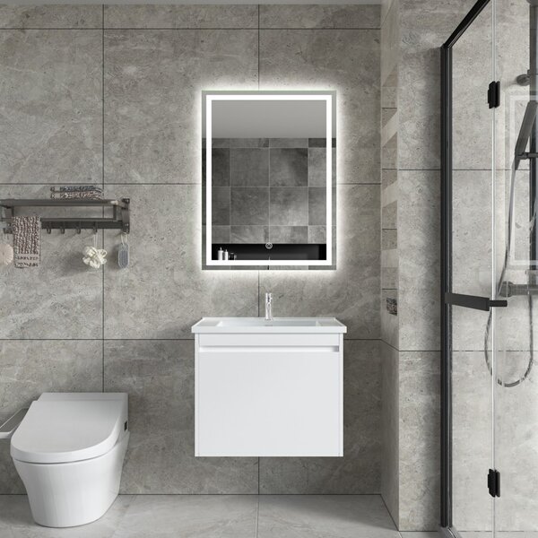 Erga Harper, oglinda LED 60x80cm, 2185 lm, 6500K, iluminare fata/spate, ERG-V01-113-6080-00