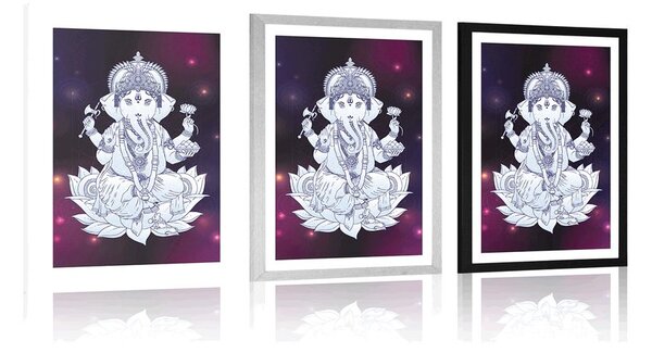 Poster cu passepartout Ganesha budhistic