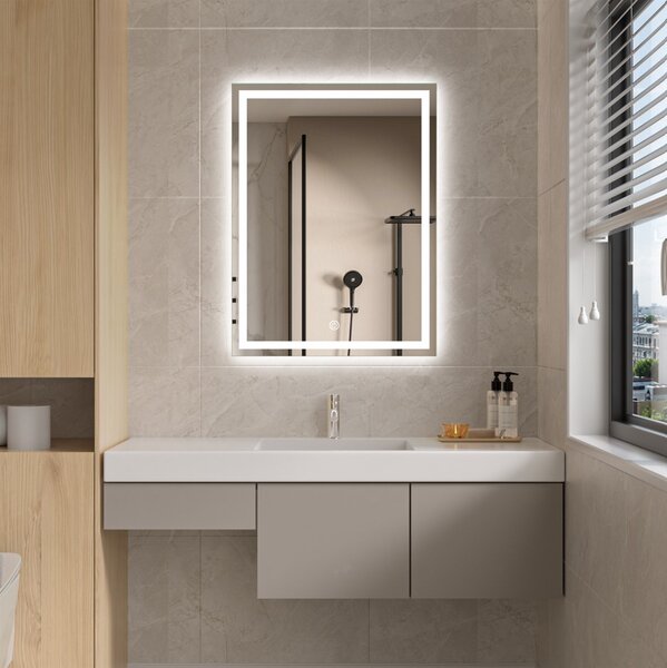 Erga Harper, oglinda LED 60x80cm, 2185 lm, 6500K, iluminare fata/spate, ERG-V01-113-6080-00