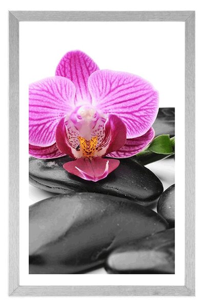 Poster cu passepartout pietre wellness de masaj
