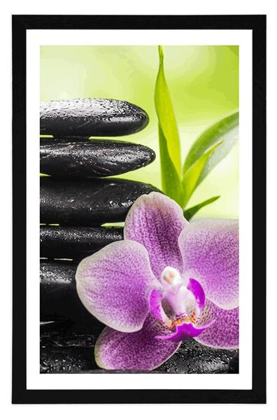 Poster cu passepartout compoziție Zen meditativă