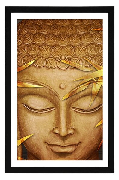 Poster cu passepartout Buddha zâmbitor
