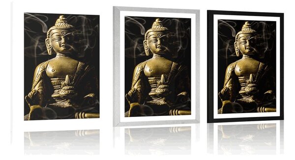 Poster cu passepartout statuie lui Buddha