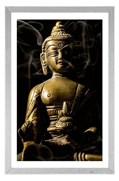 Poster cu passepartout statuie lui Buddha