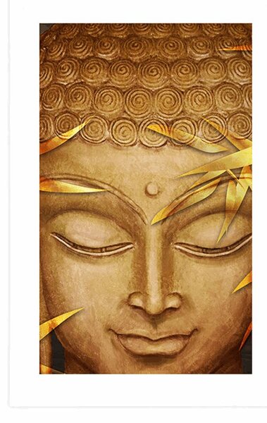 Poster cu passepartout Buddha zâmbitor