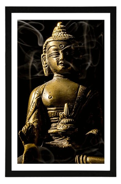 Poster cu passepartout statuie lui Buddha