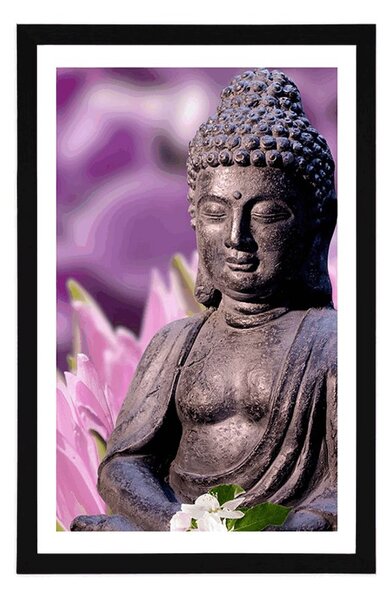 Poster cu passepartout Buddha pașnic