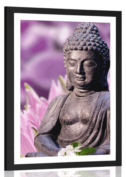 Poster cu passepartout Buddha pașnic