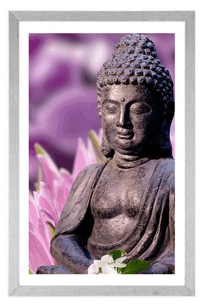 Poster cu passepartout Buddha pașnic