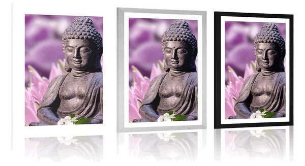 Poster cu passepartout Buddha pașnic