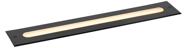 Spot modern la sol negru 50 cm cu LED IP65 - Eline