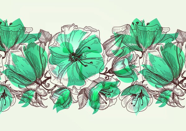 Fototapet - Flori (254x184 cm)