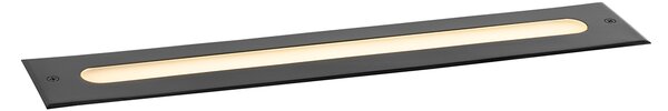 Set de 2 spoturi moderne de sol negre 50 cm incl. LED IP65 - Eline