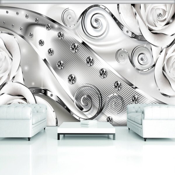 Fototapet - Ornament luxos cu diamante (152,5x104 cm)