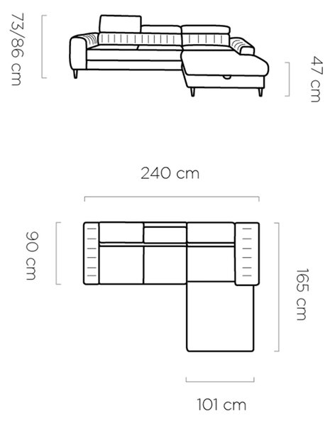 Coltar extensibil NAVAS MINI, personalizabil materiale Gama Premium, c