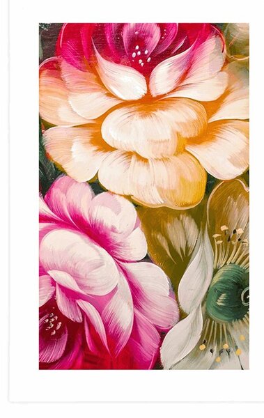 Poster cu passepartout lume impresionistă a florilor