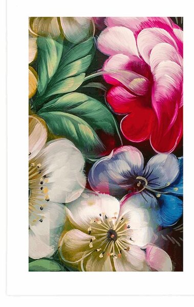 Poster cu passepartout lume magică a florilor