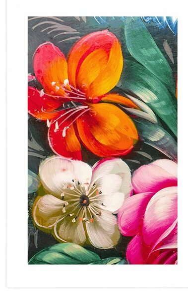 Poster cu passepartout lume a florilor