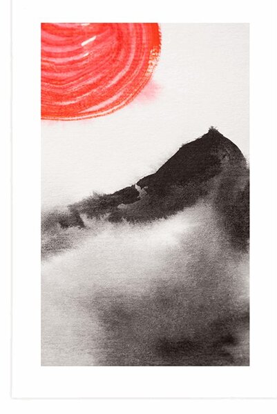 Poster cu passepartout pictura japoneză