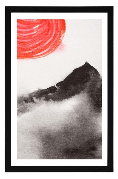 Poster cu passepartout pictura japoneză
