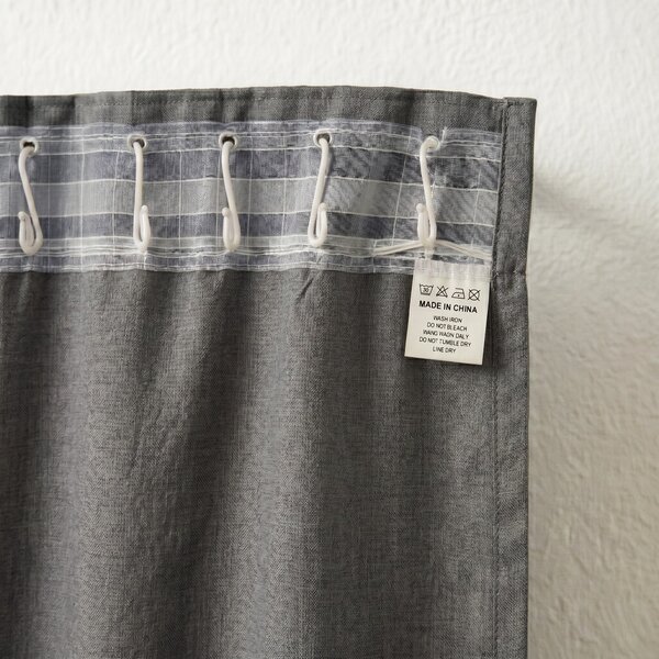 Draperie Blackout cu rejansa Gri 140x244 cm – Opacitate 90%