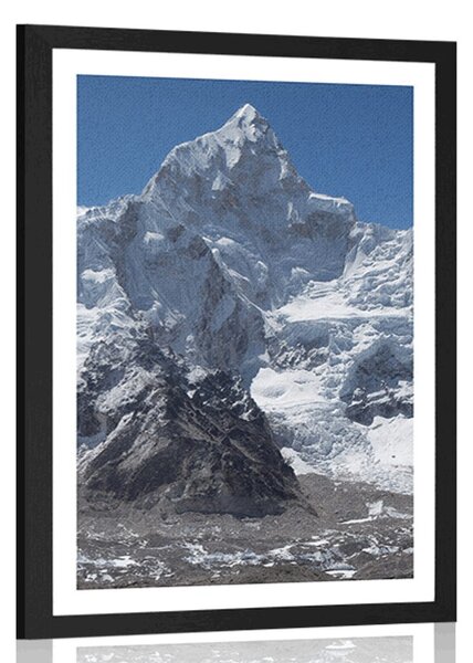 Poster cu passepartout vârful de munte frumos