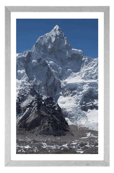 Poster cu passepartout vârful de munte frumos