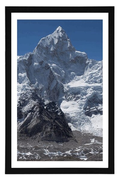 Poster cu passepartout vârful de munte frumos
