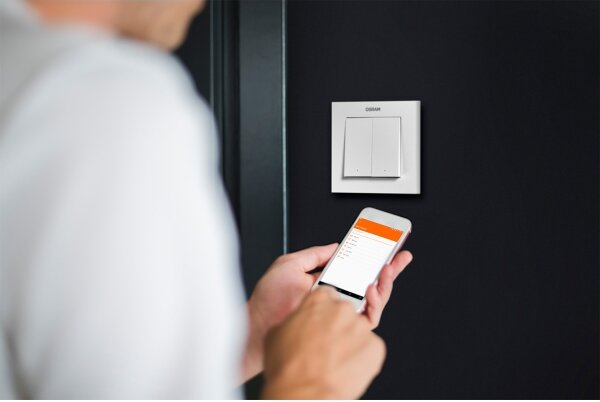 Osram - Întrerupător fără fir SMART+ cu 2 butoane 5V Wi-Fi