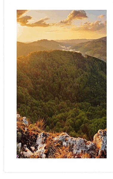 Poster cu passepartout Vrsatske rocks în Slovacia