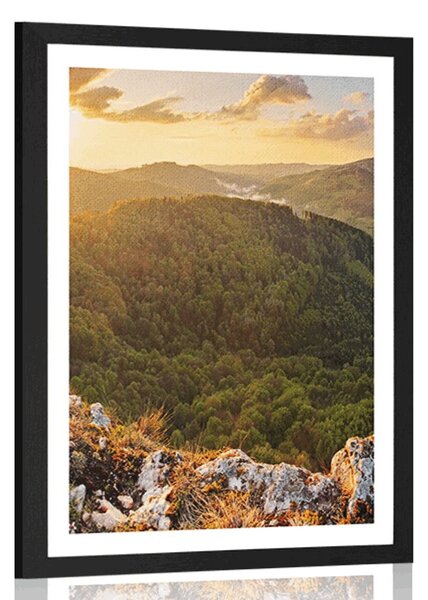 Poster cu passepartout Vrsatske rocks în Slovacia