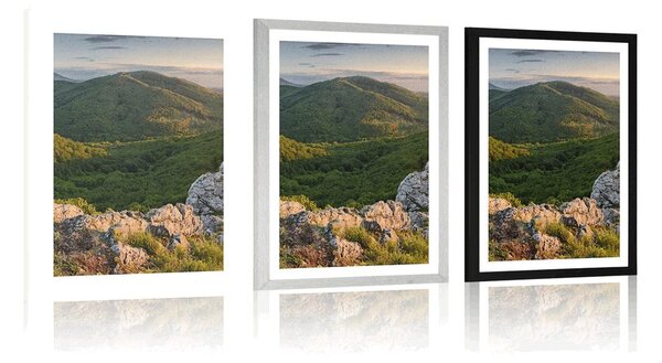 Poster cu passepartout natură scăldată de soare