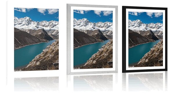 Poster cu passepartout parcul național Patagonia în Argentina
