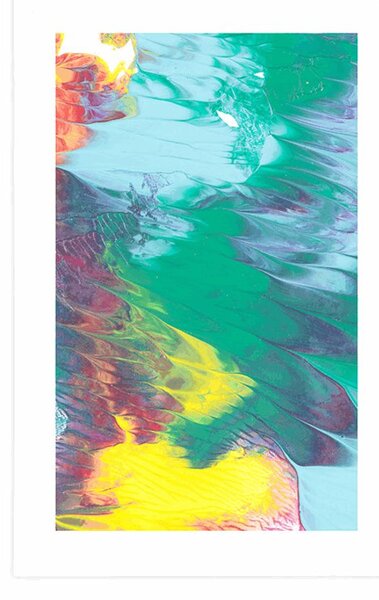Poster cu passepartout abstracție în culori pastelate