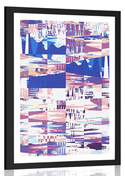 Poster cu passepartout modele geometrice