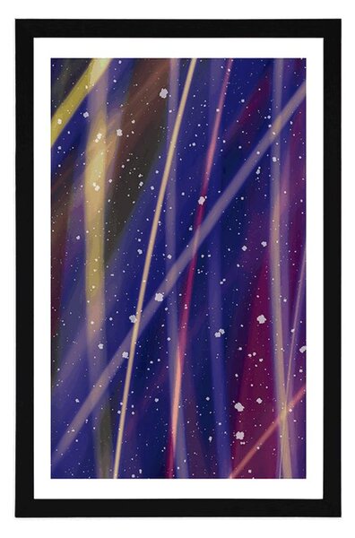 Poster cu passepartout abstracție romantică