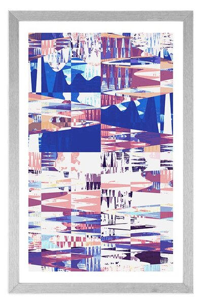 Poster cu passepartout modele geometrice