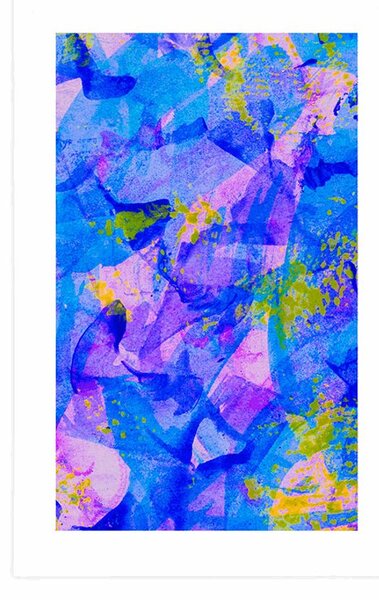 Poster cu passepartout artă abstractă pastelată