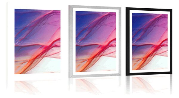 Poster cu passepartout ondule abstracte pline de culori