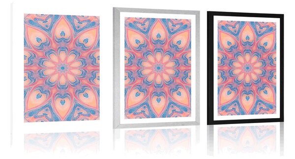 Poster cu passepartout Mandala hipnotică