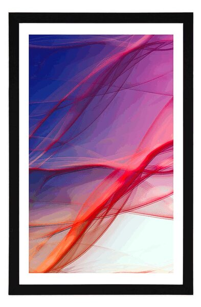 Poster cu passepartout ondule abstracte pline de culori