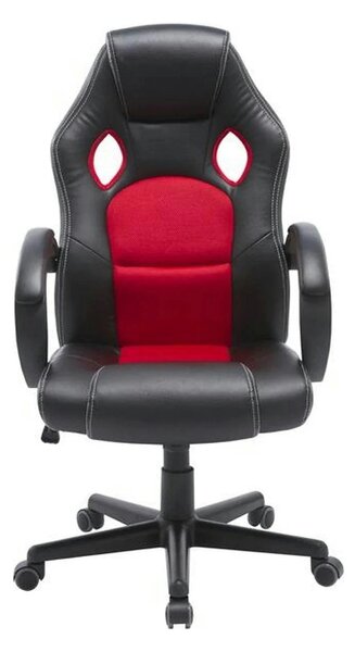 Scaun birou SANDBOX, negru/rosu, 63x69x119 cm