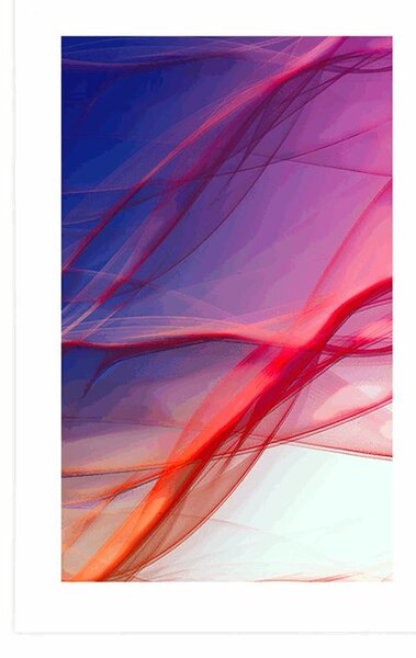 Poster cu passepartout ondule abstracte pline de culori