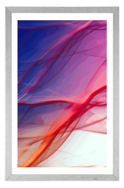 Poster cu passepartout ondule abstracte pline de culori