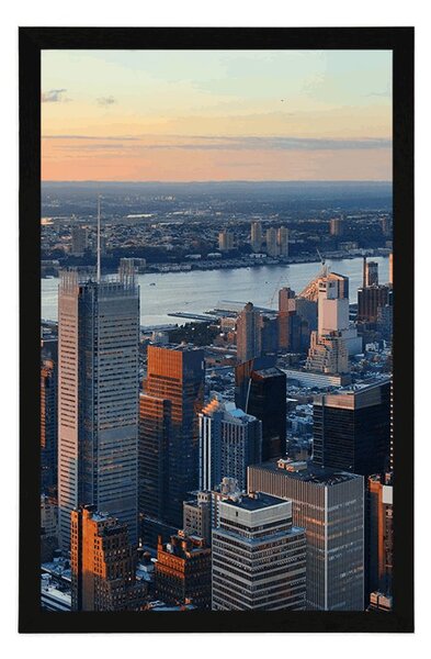 Poster panorama orașului New York