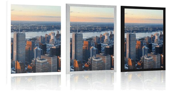 Poster panorama orașului New York