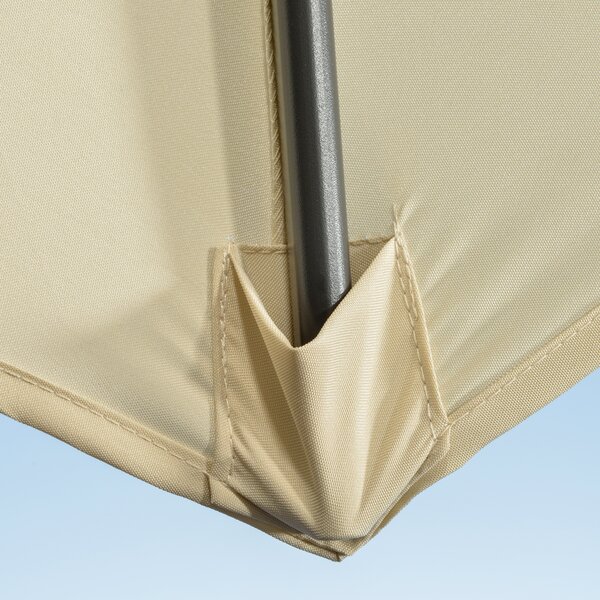 Outsunny Umbrelă Solară Înclinabilă și Rotativă 360°, Ø293x248cm, Crem | Aosom Romania